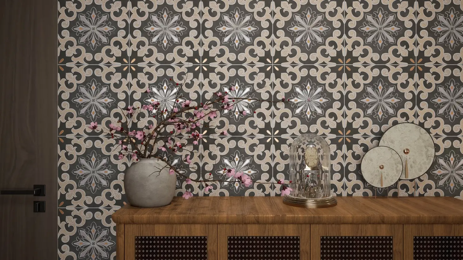 Vienna Black wall tiles in a room
