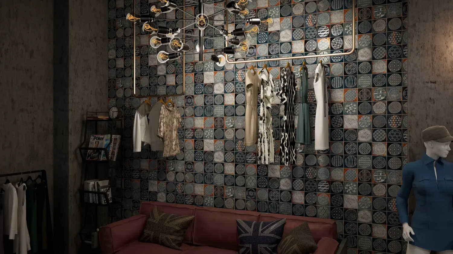 Eclipse Grove wall tiles in a room