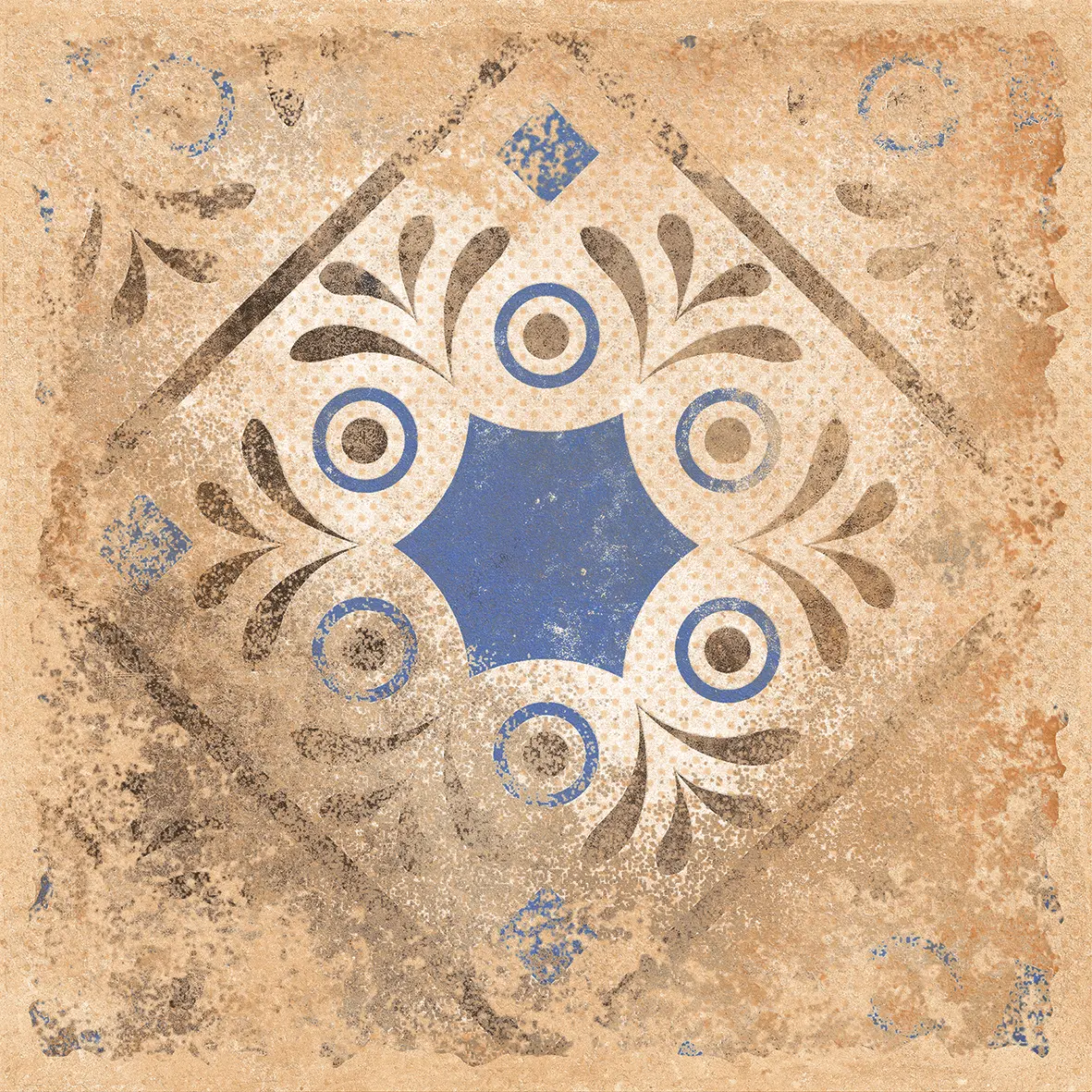 Burn Mont Art wall tile by Axoli Tiles